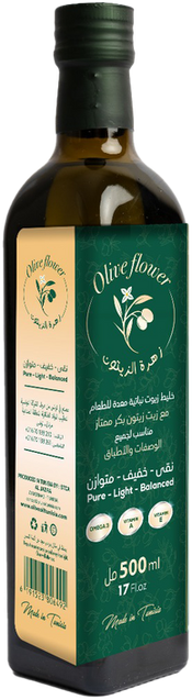Olive Flower 500ml glass